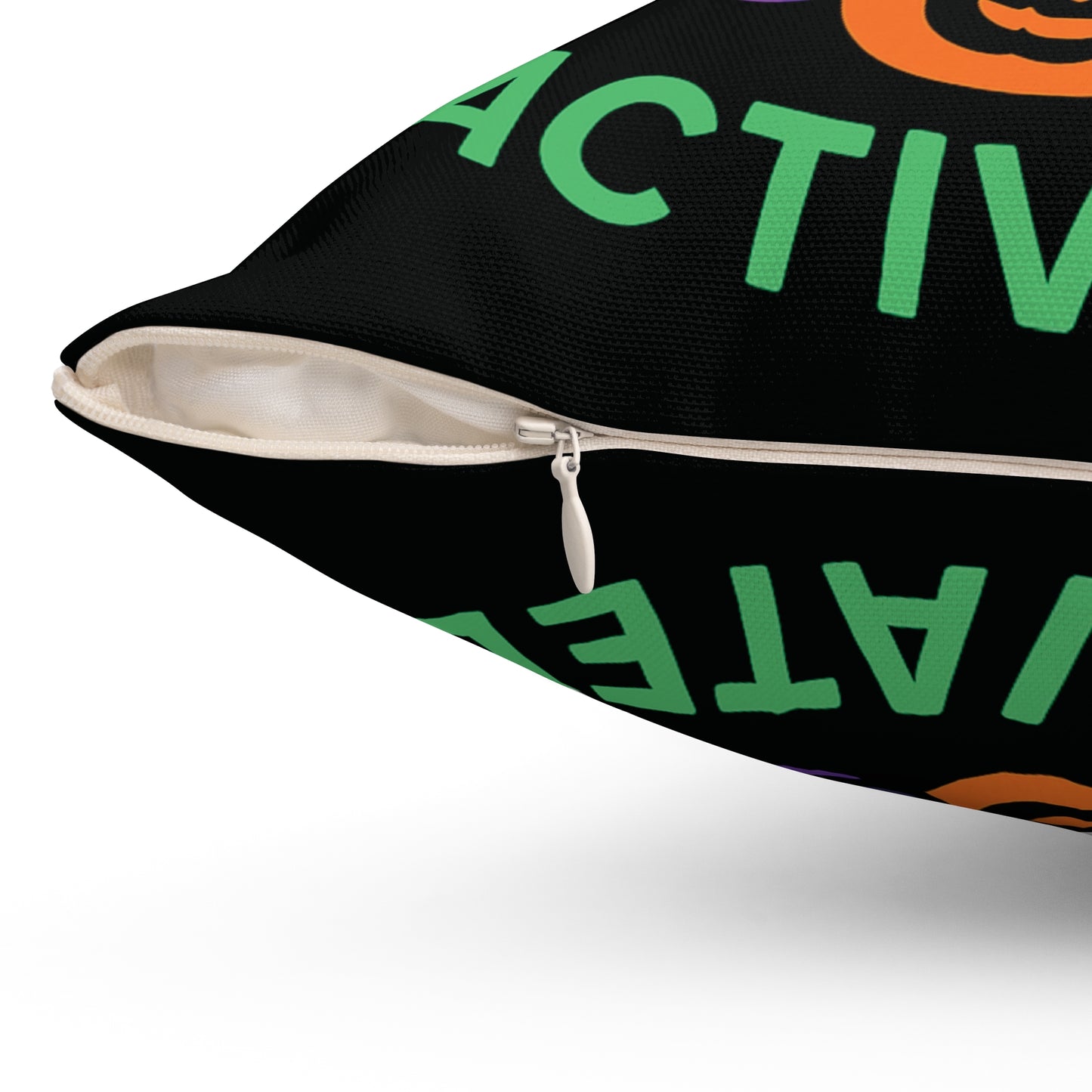 Halloween Cat Decor Pillow, Spooky Home Accent