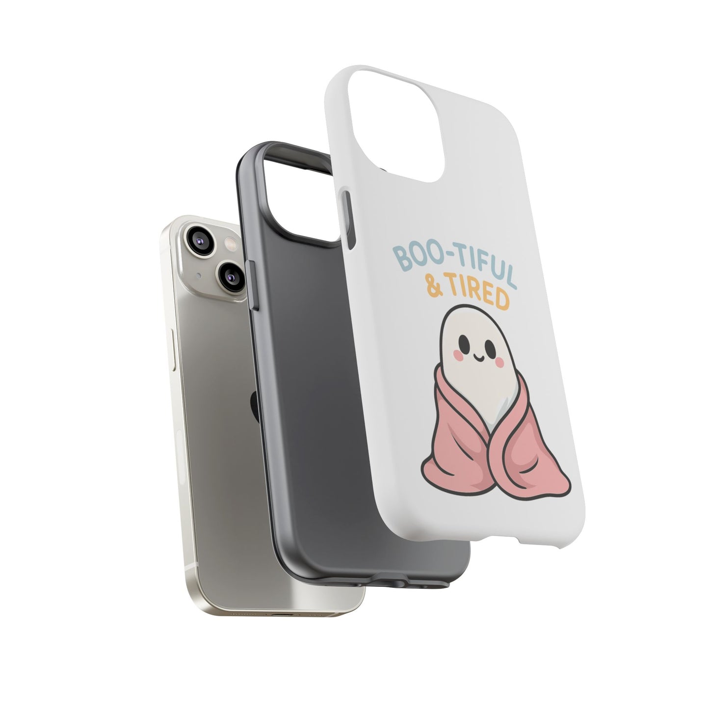 Boo-tiful & Tired Phone Case, Halloween-Themed Design