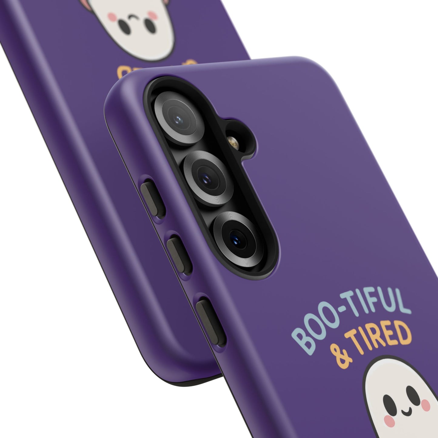 Boo-Tiful & Tired Phone Case, Halloween-Themed Design