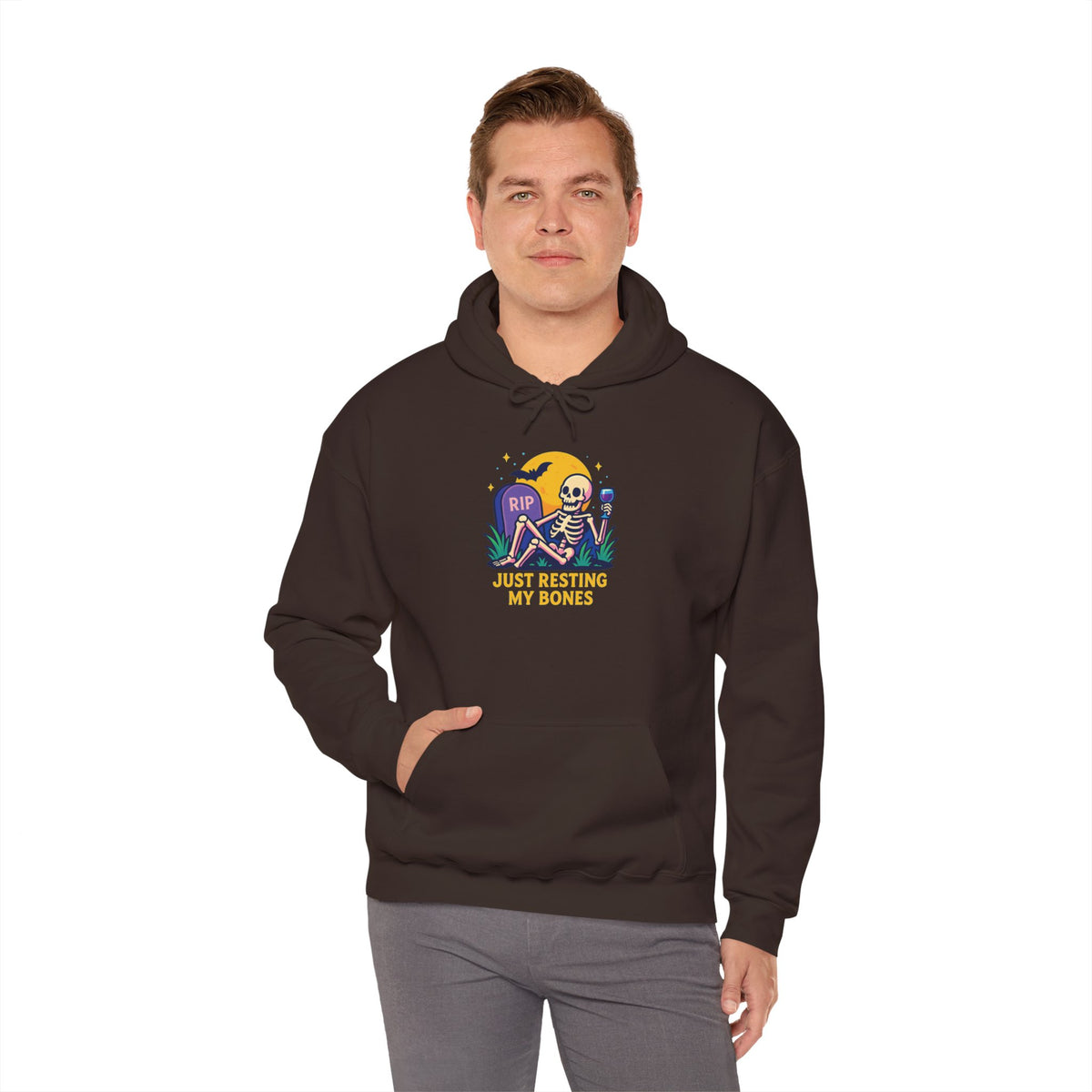 Halloween Skeleton Hoodie, Cozy Unisex Sweatshirt