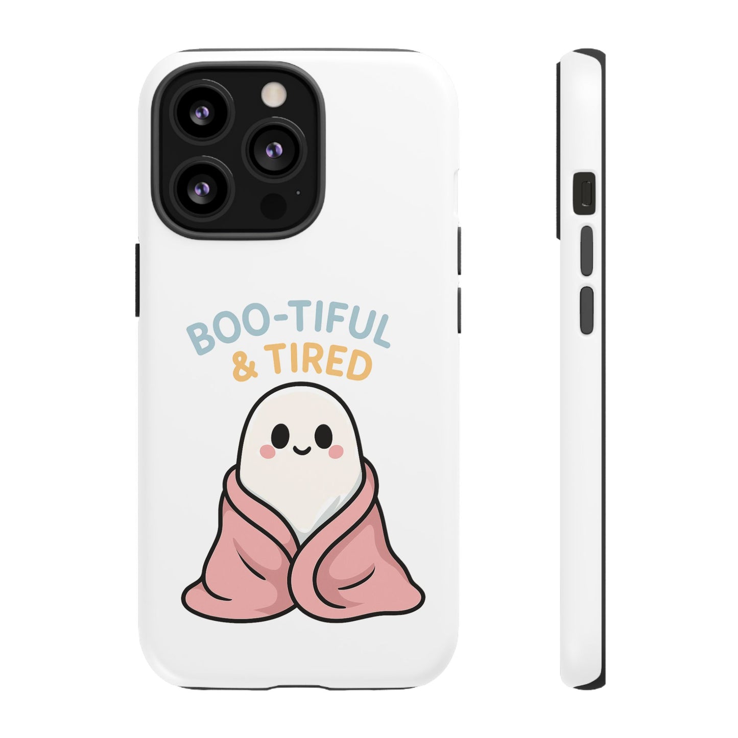 Boo-tiful & Tired Phone Case, Halloween-Themed Design