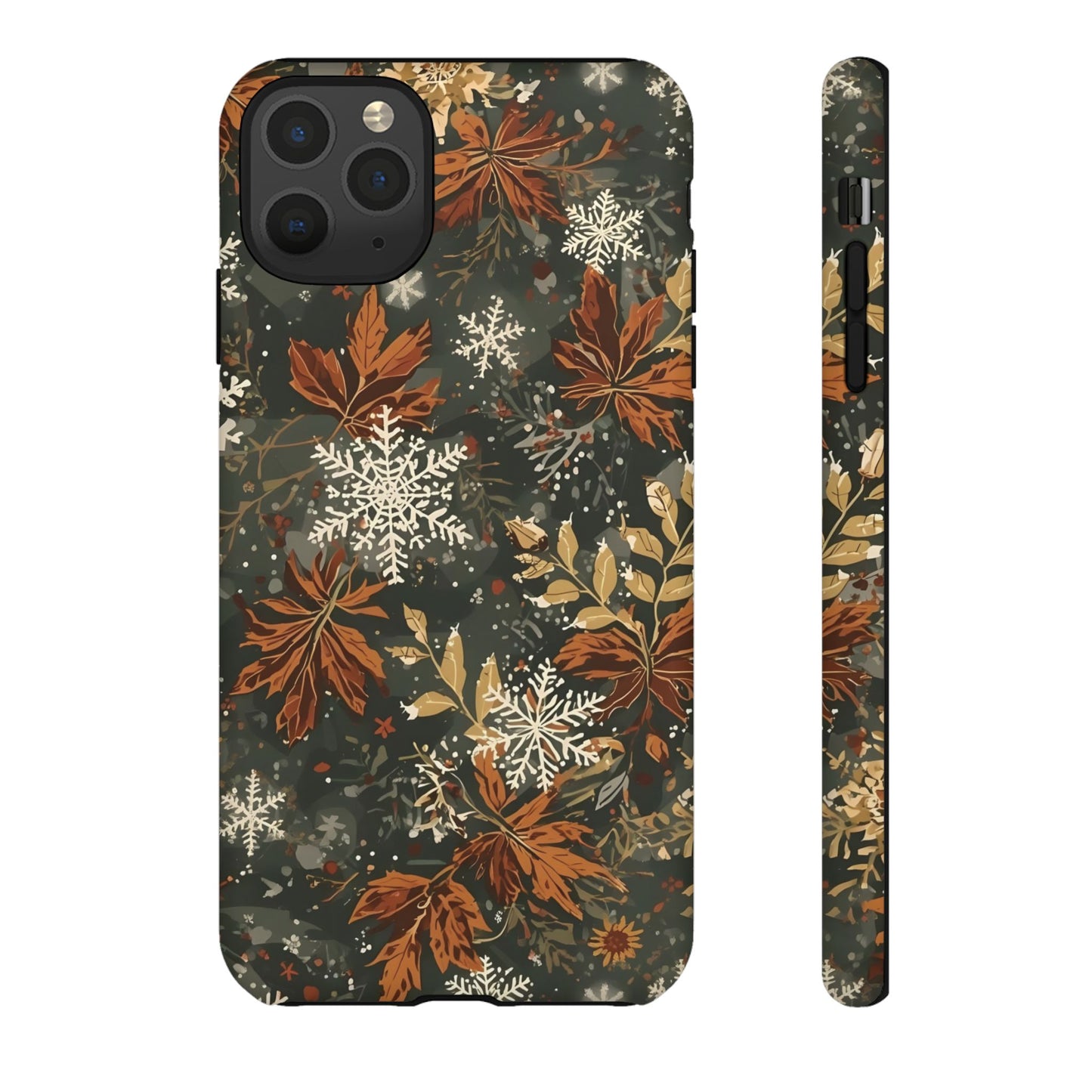Christmas Phone Case, Autumn Floral Phone Case for Iphone 17, 16, 15, 14, 13, 12, 11 & Samsung