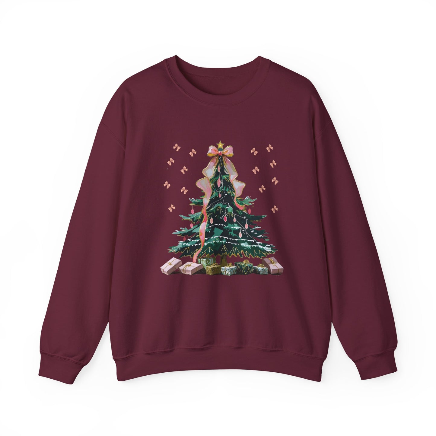 Christmas Tree Sweatshirt | Cozy Holiday Sweatshirt, Unisex Crewneck, Festive Apparel