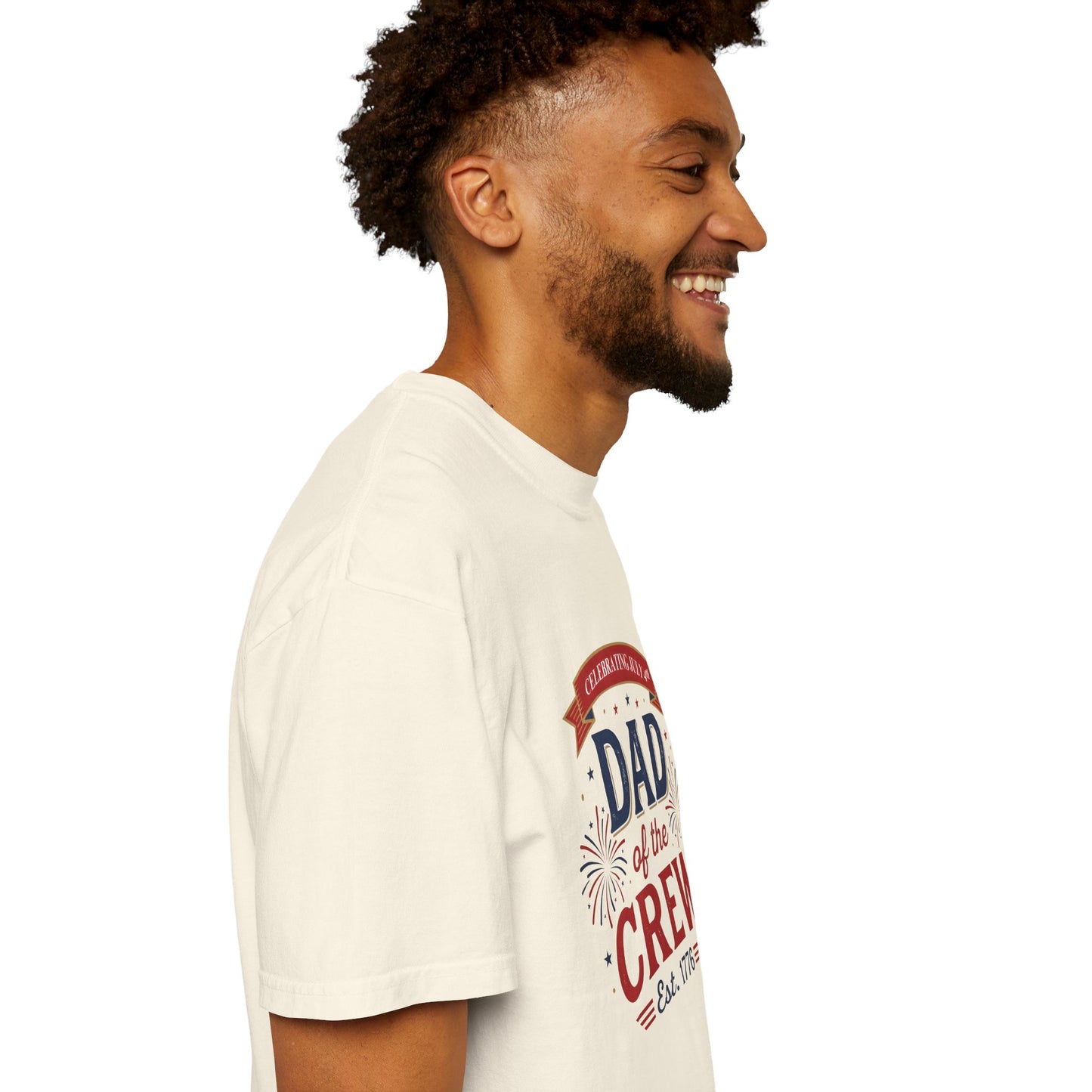 Dad of the Crew T-Shirt — Patriotic 4th of July Tee, Independence Day Shirt