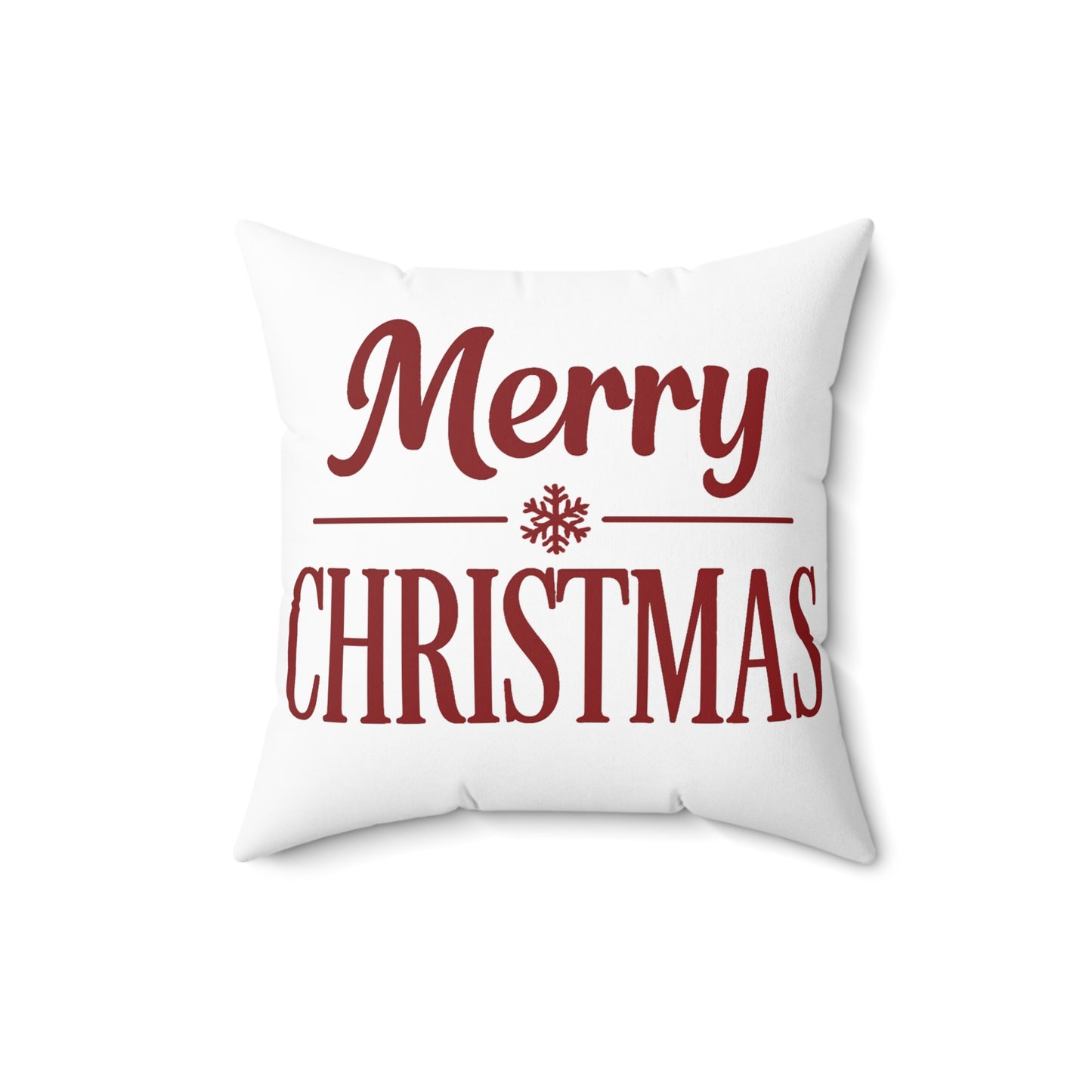 Merry Christmas Decorative Pillow — Festive Holiday Throw Pillow
