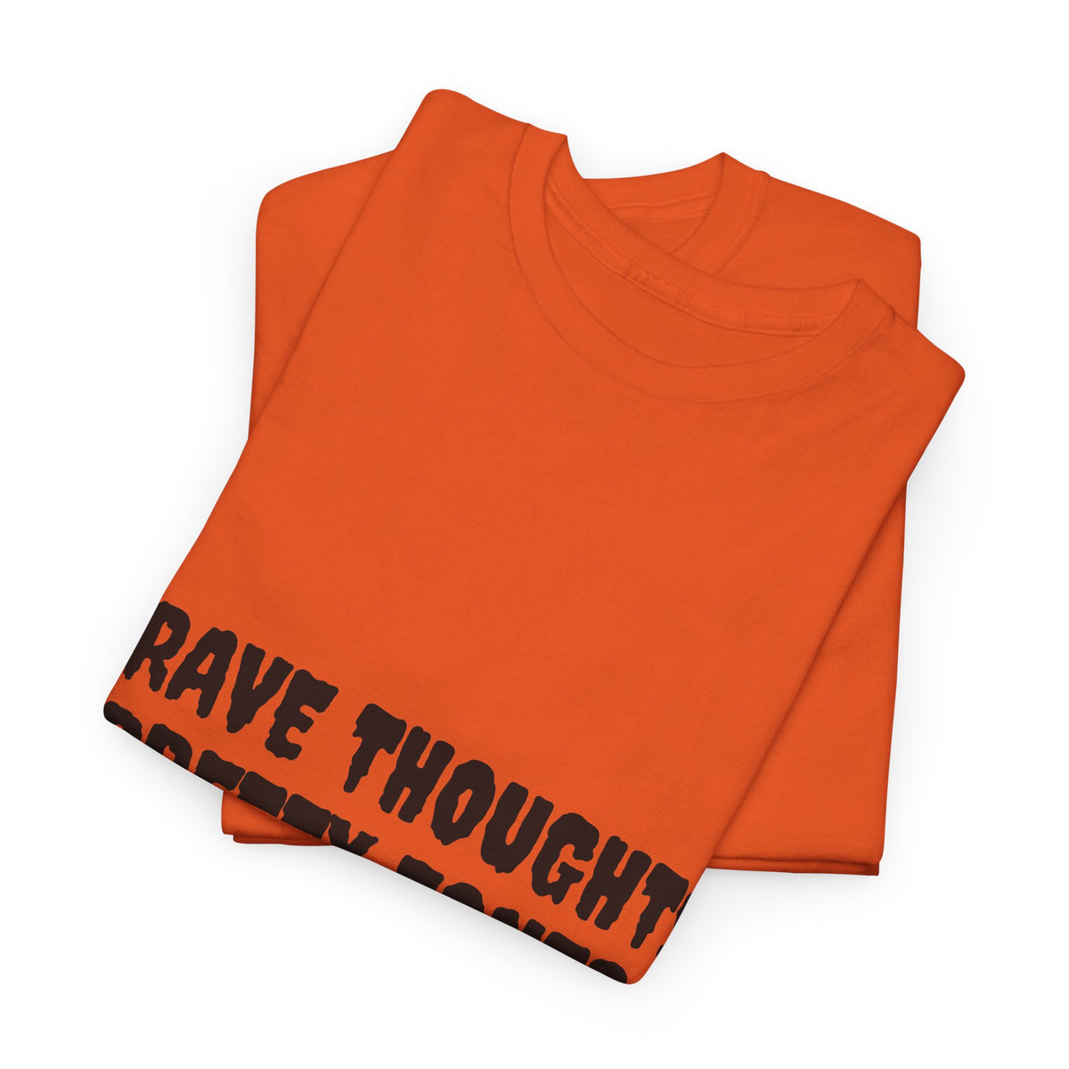 Grave Thoughts Pretty Fonts Tee | Unisex Heavy Cotton T-Shirt for Spooky Season