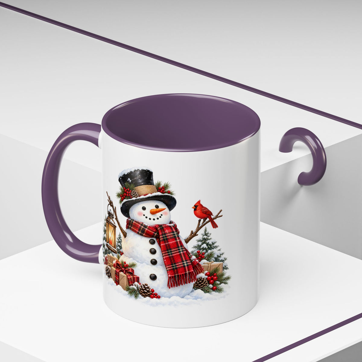 Snowman Christmas Coffee Mug – Festive Holiday Accent Mug (11 oz)