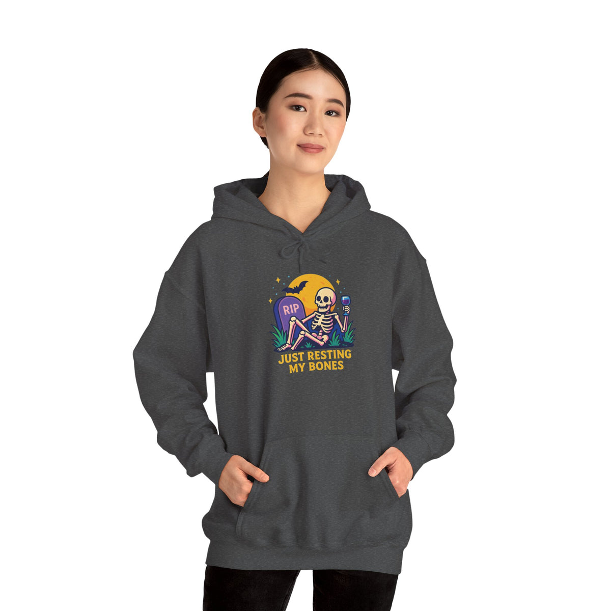 Halloween Skeleton Hoodie, Cozy Unisex Sweatshirt