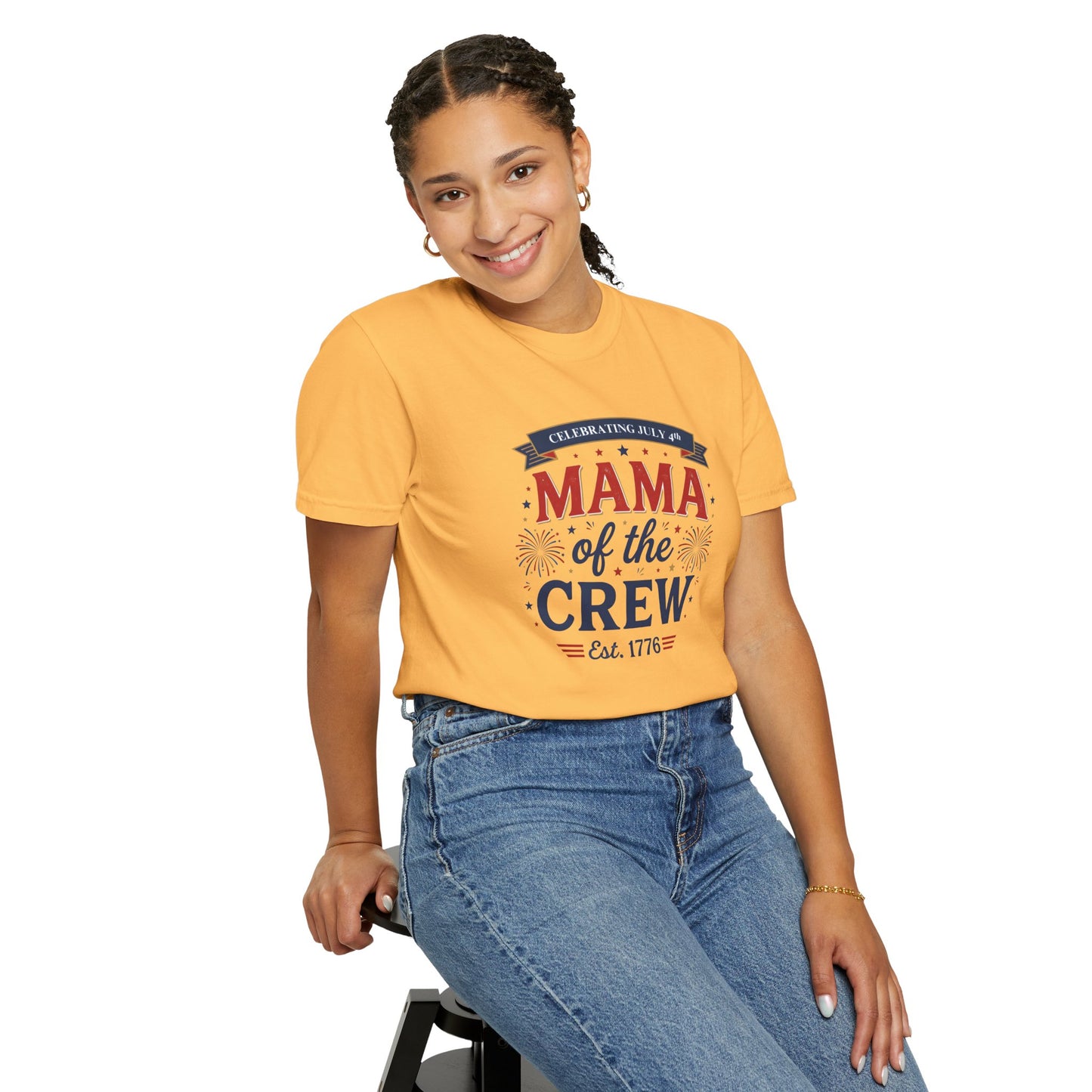 Mama of the Crew T-Shirt — Patriotic 4th of July Tee, Independence Day Shirt