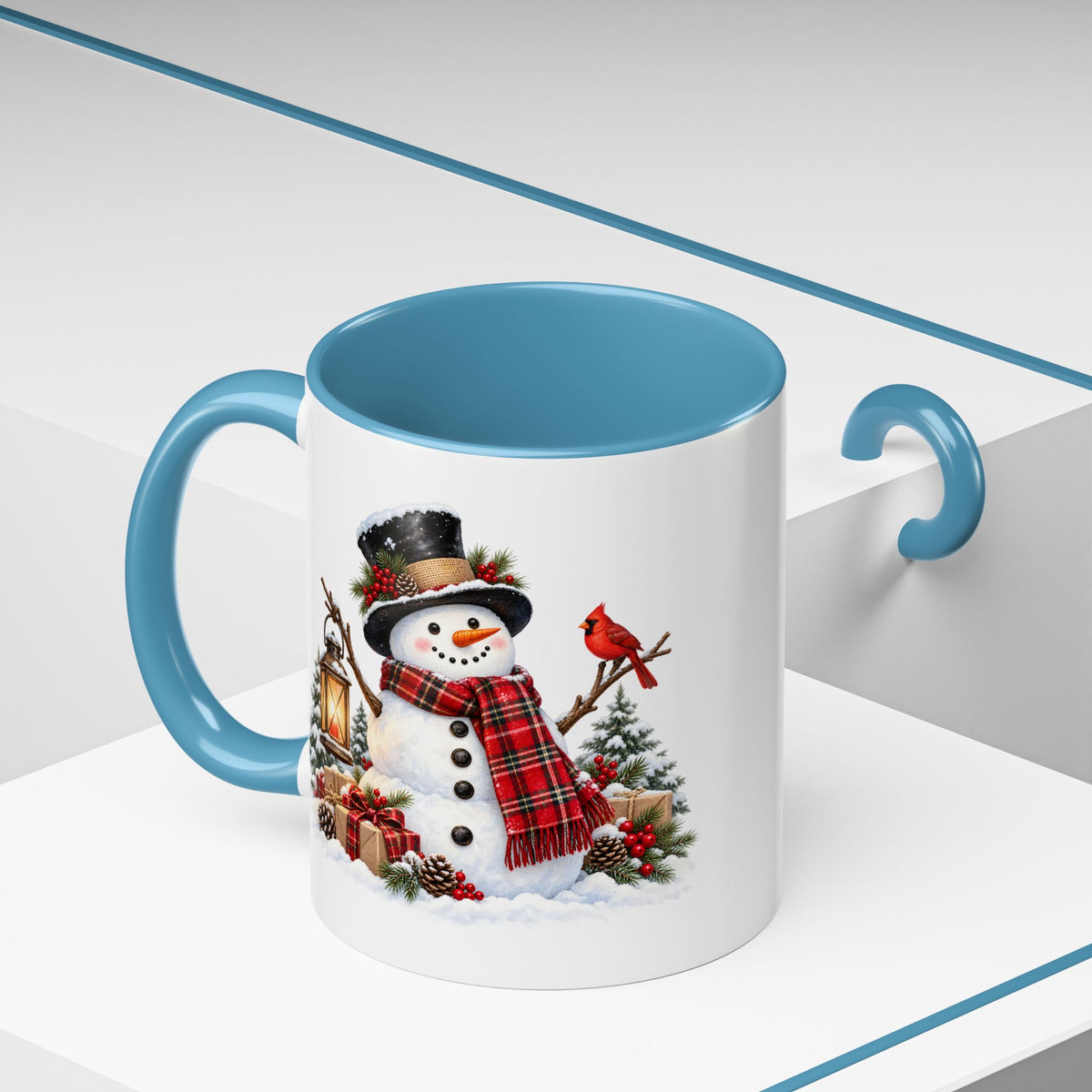 Snowman Christmas Coffee Mug – Festive Holiday Accent Mug (11 oz)