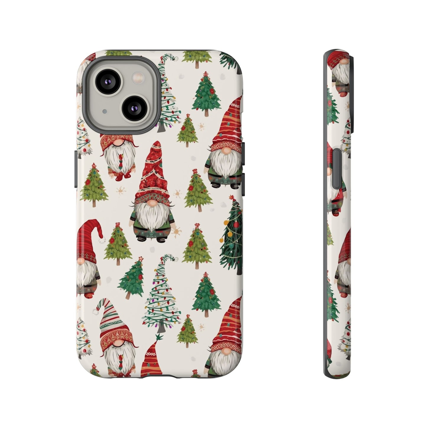Christmas Gnome Phone Case, Dual Layer Phone Case for Iphone 17, 16, 15, 14, 13, 12, 11 & Samsung