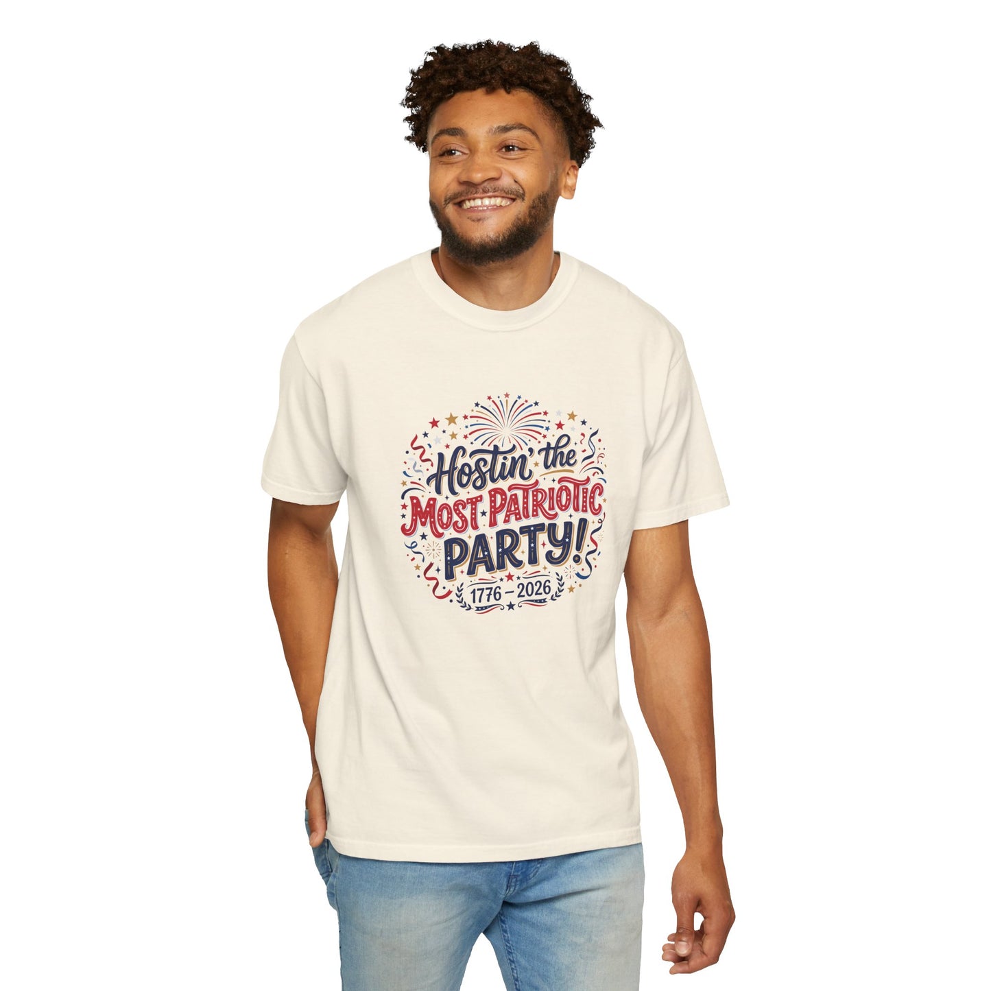 Patriotic 'Hostin' the Most Patriotic Party' T-Shirt, 4th of July Shirt, Independence Day Tee