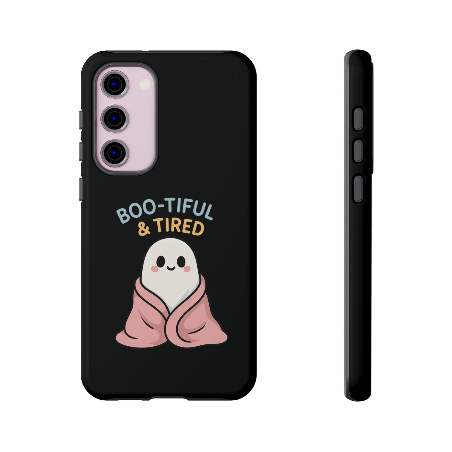 Boo-tiful & Tired Phone Case, Halloween-Themed Design