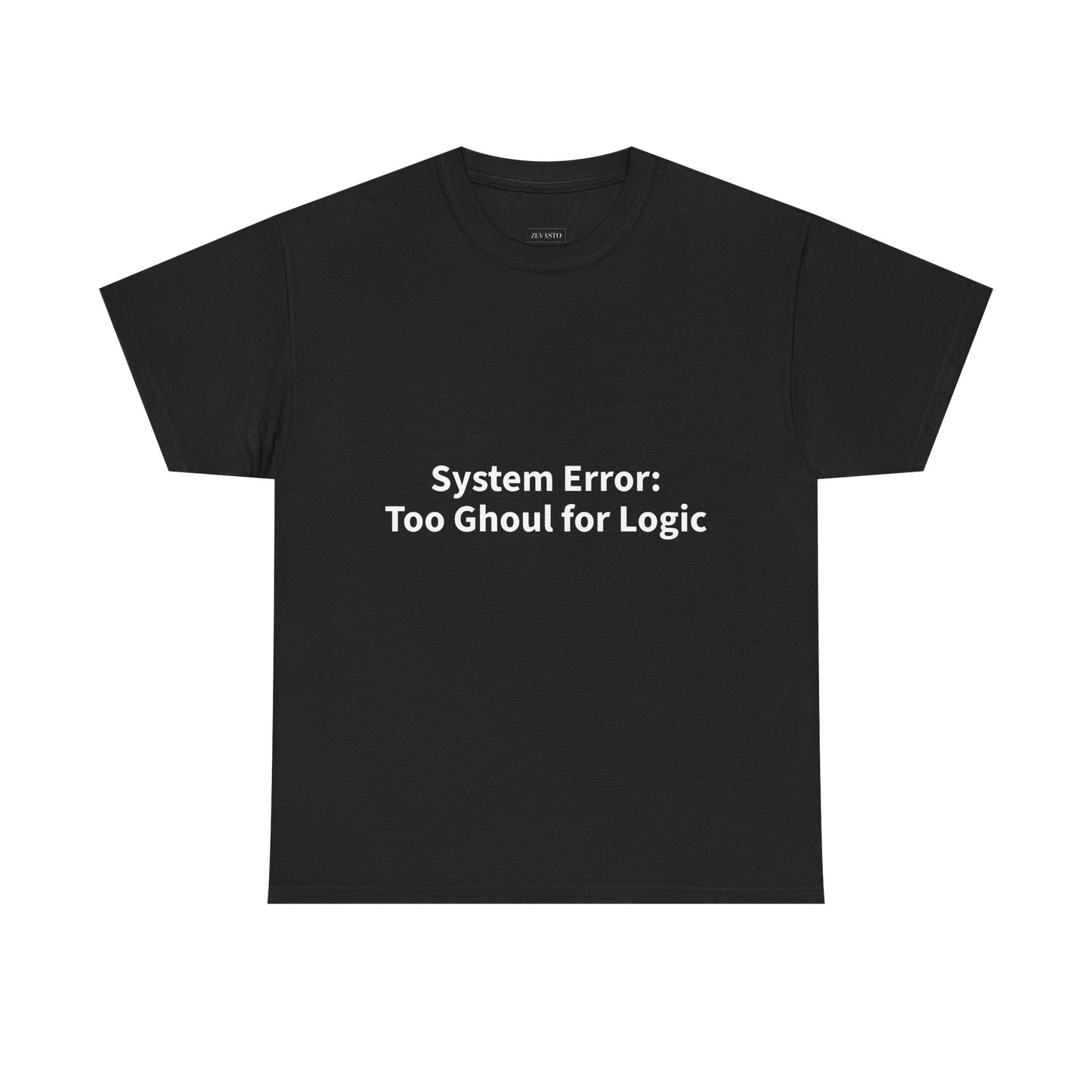 System Error Tee - Unisex Heavy Cotton Shirt, Perfect for Halloween, Geeky Fun