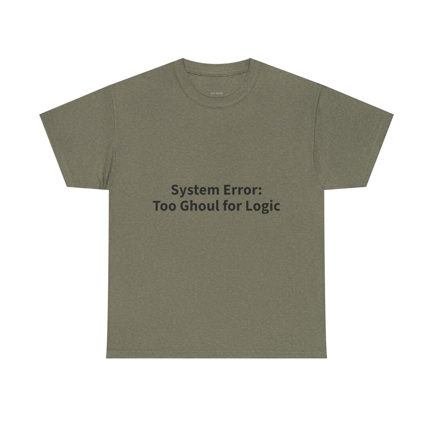 System Error Tee - Unisex Heavy Cotton Shirt, Perfect for Halloween, Geeky Fun