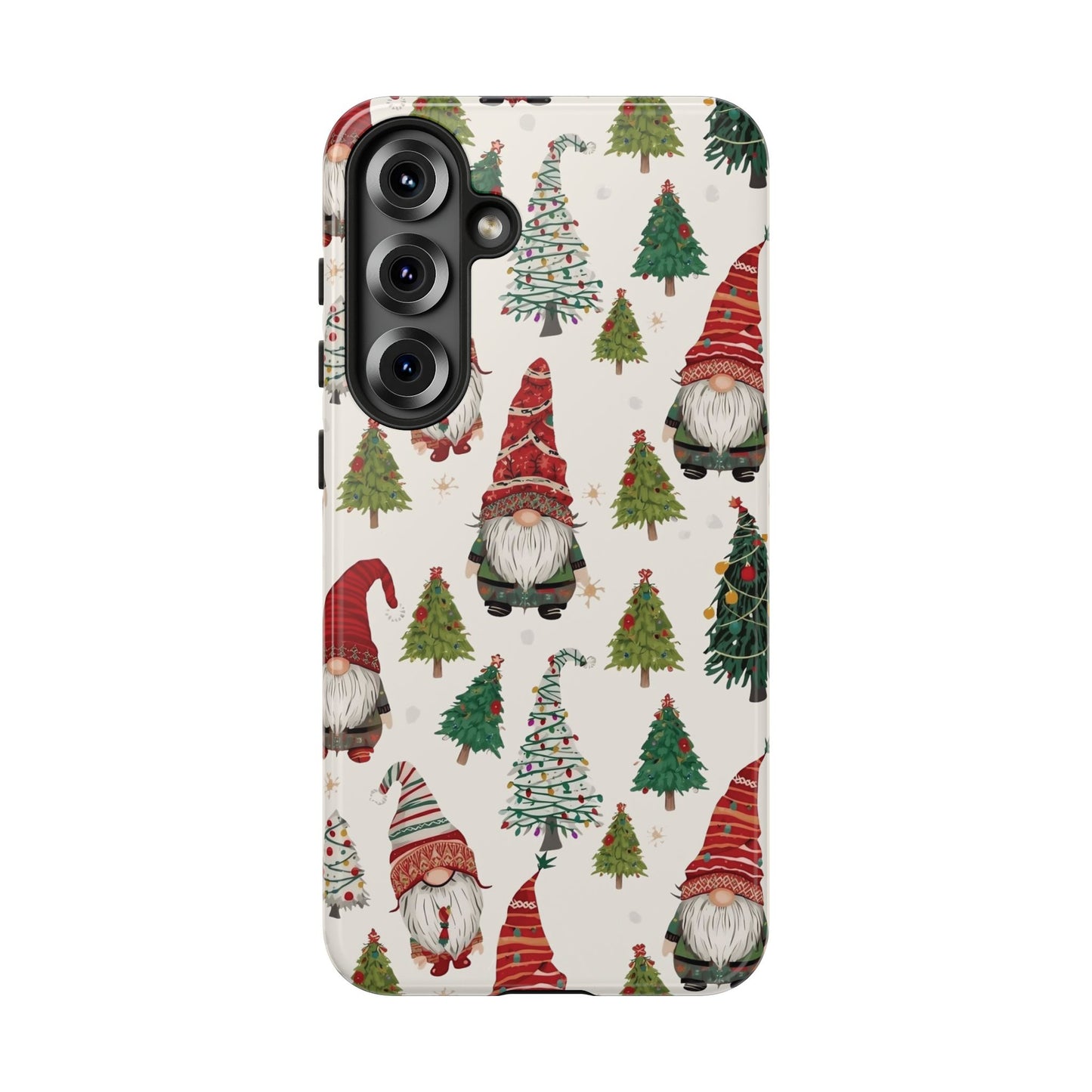 Christmas Gnome Phone Case, Dual Layer Phone Case for Iphone 17, 16, 15, 14, 13, 12, 11 & Samsung