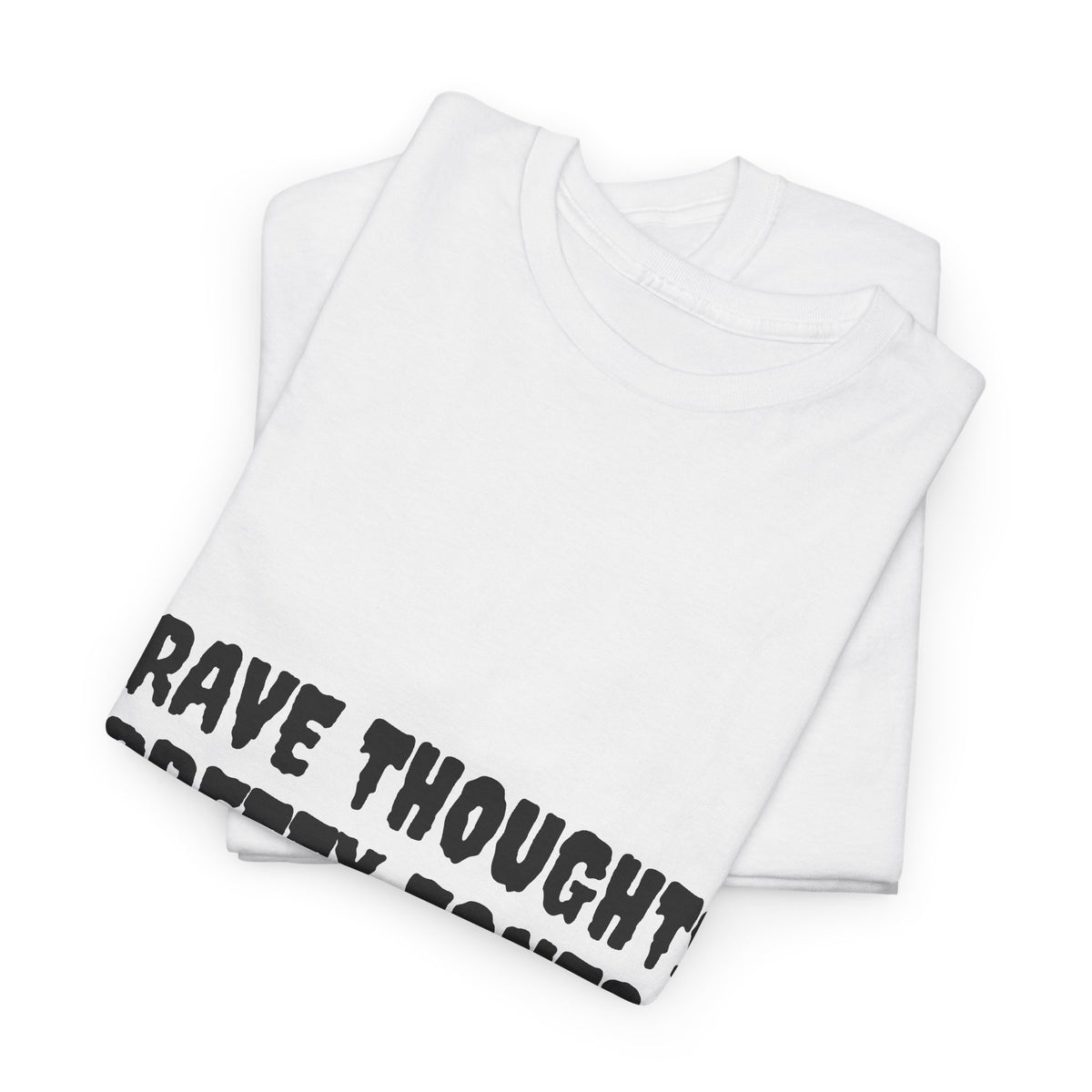 Grave Thoughts Pretty Fonts Tee | Unisex Heavy Cotton T-Shirt for Spooky Season