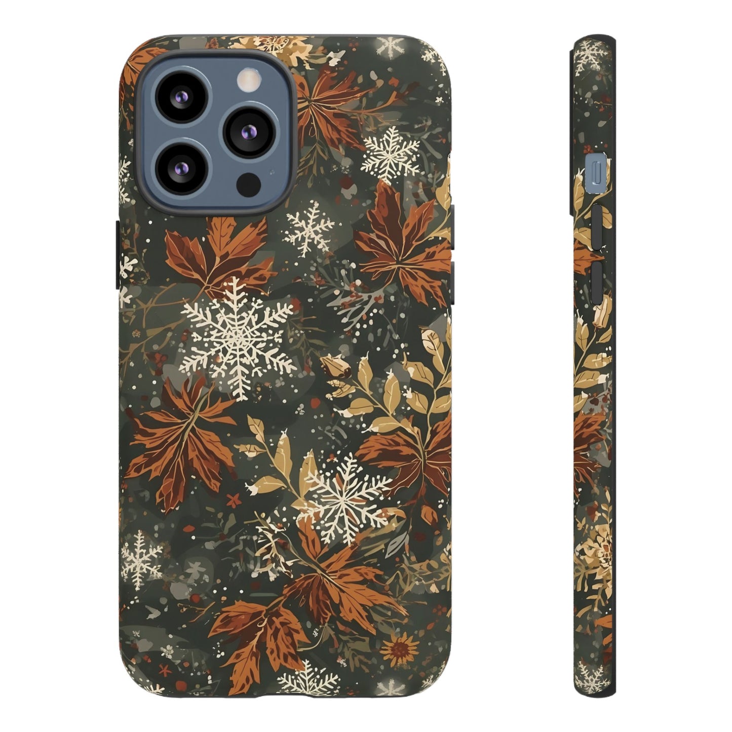 Christmas Phone Case, Autumn Floral Phone Case for Iphone 17, 16, 15, 14, 13, 12, 11 & Samsung
