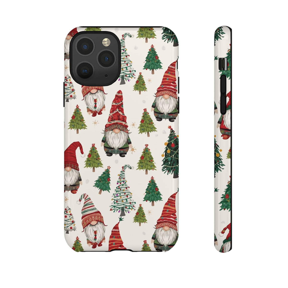 Christmas Gnome Phone Case, Dual Layer Phone Case for Iphone & Samsung