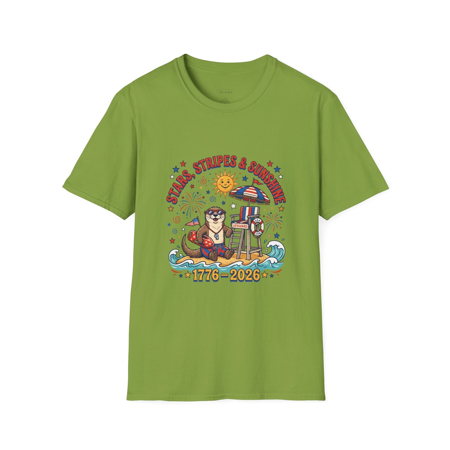Stars, Stripes & Sunshine T-Shirt — Patriotic 1776–2026 Summer Tee, 4th of July Shirt