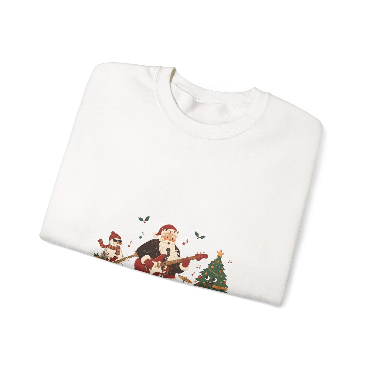 Funny Christmas Sweatshirt – "The Jingle Rockers" Holiday Band Crewneck