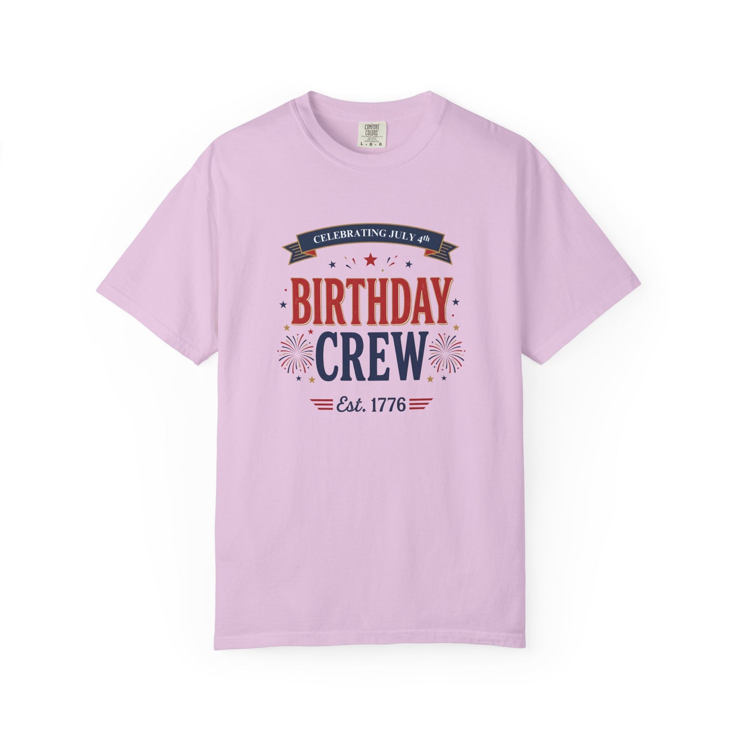 Birthday Crew T-Shirt — Patriotic Celebration Tee, 4th of July Shirt, Independence Day Gift