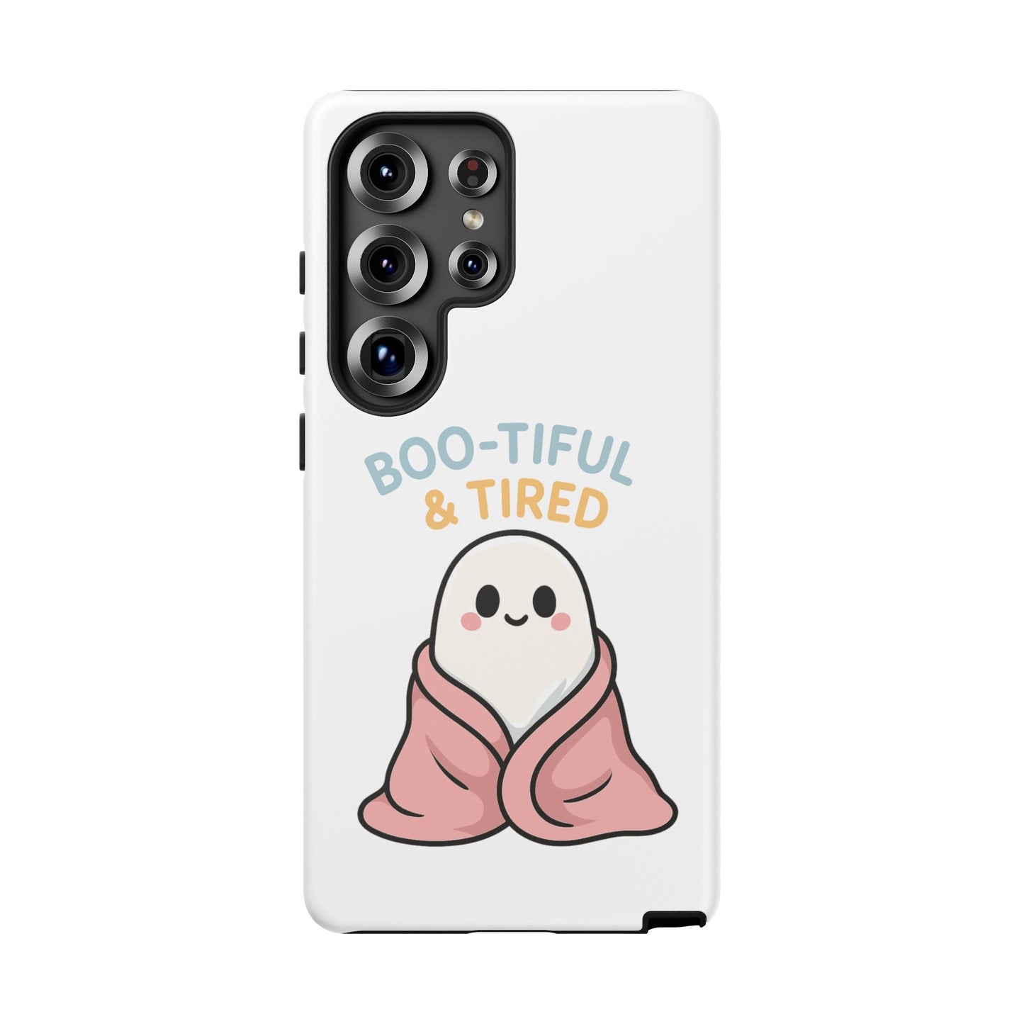 Boo-tiful & Tired Phone Case, Halloween-Themed Design