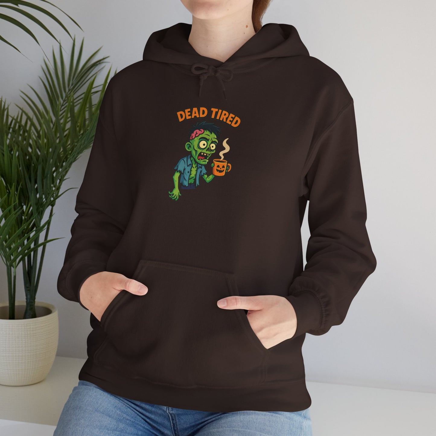 Zombie Themed Unisex Hoodie, Cozy Halloween Sweatshirt, Spooky Season Apparel