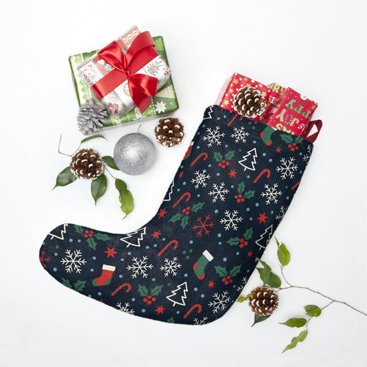 Festive Christmas Stocking, Cozy Seasonal Decor, Christmas Gifts, Holiday Traditions