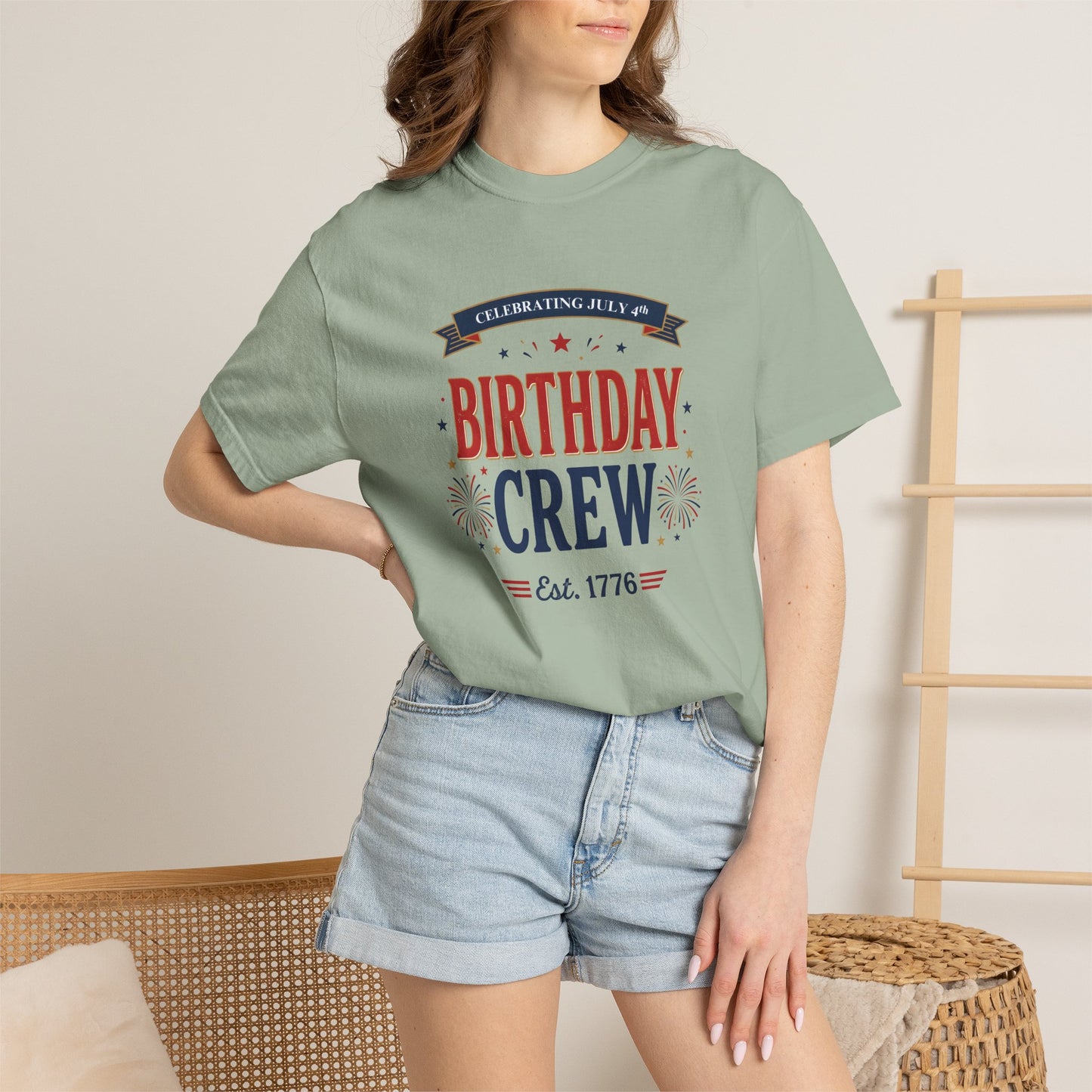 Birthday Crew T-Shirt — Patriotic Celebration Tee, 4th of July Shirt, Independence Day Gift