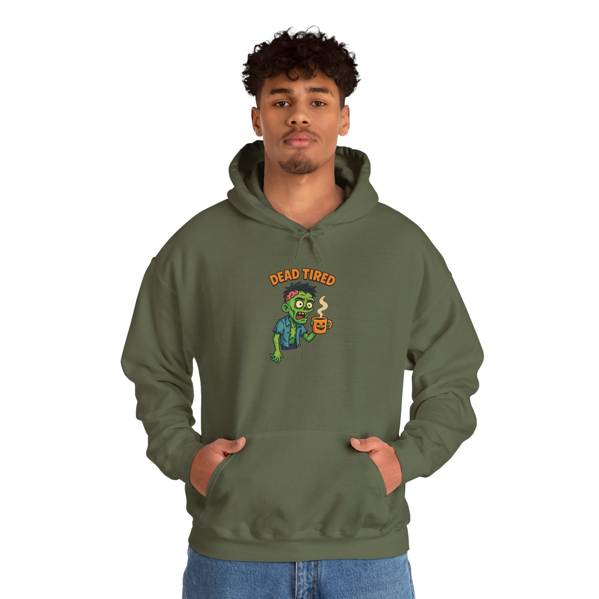 Zombie Themed Unisex Hoodie, Cozy Halloween Sweatshirt, Spooky Season Apparel