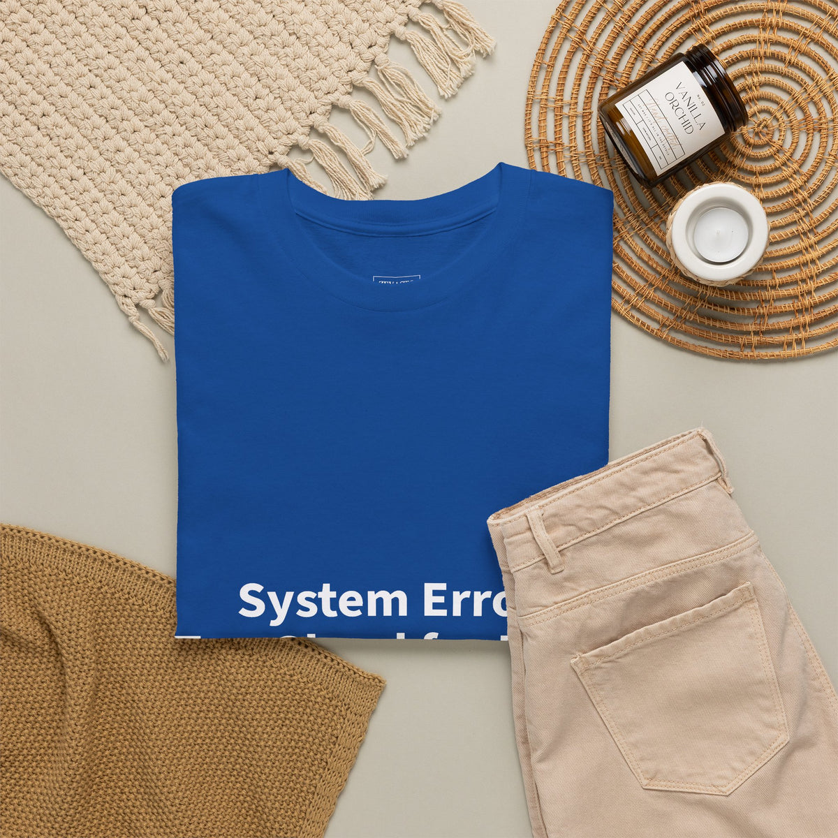System Error Tee - Unisex Heavy Cotton Shirt, Perfect for Halloween, Geeky Fun