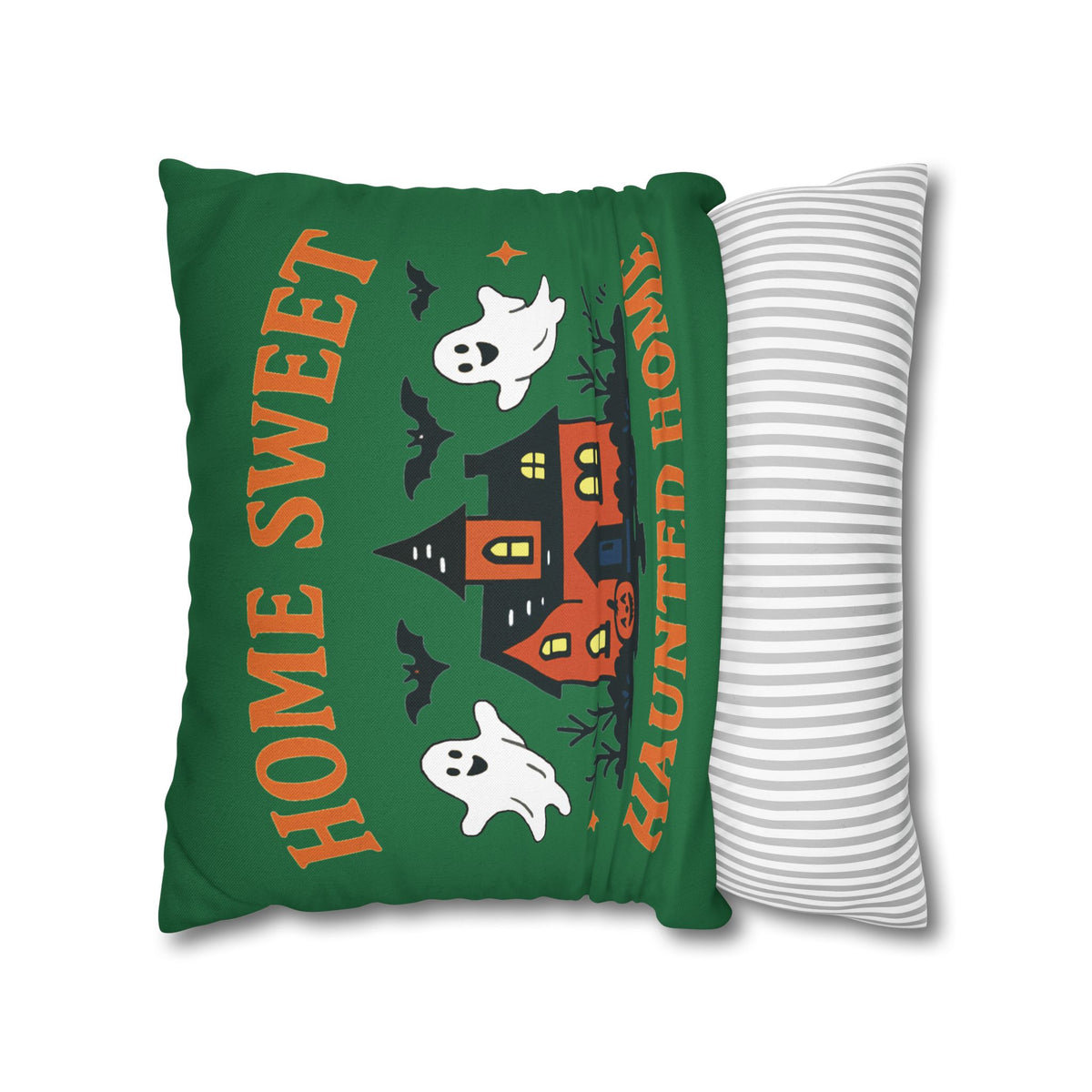 Halloween-Themed Decorative Pillowcase, Haunted Home Accent