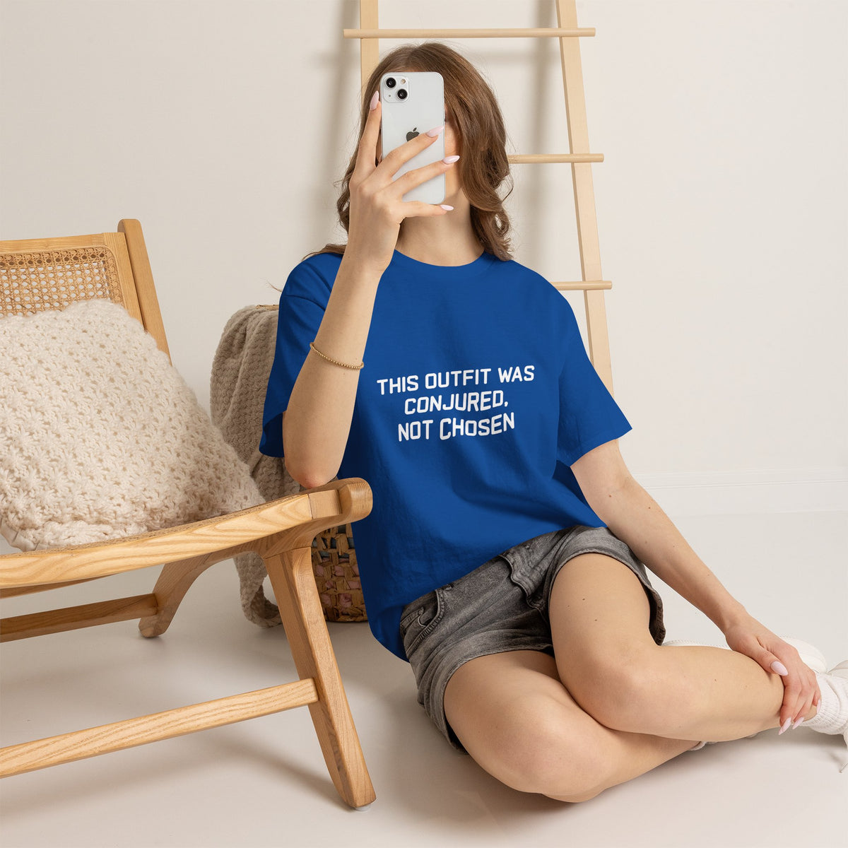 Unisex Heavy Cotton Tee - 'This Outfit Was Conjured, Not Chosen' - Funny Halloween T-shirt