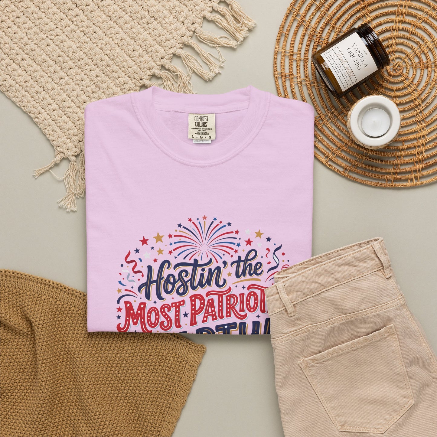 Patriotic 'Hostin' the Most Patriotic Party' T-Shirt, 4th of July Shirt, Independence Day Tee