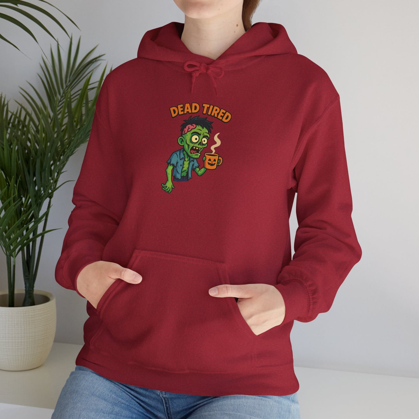 Zombie Themed Unisex Hoodie, Cozy Halloween Sweatshirt, Spooky Season Apparel