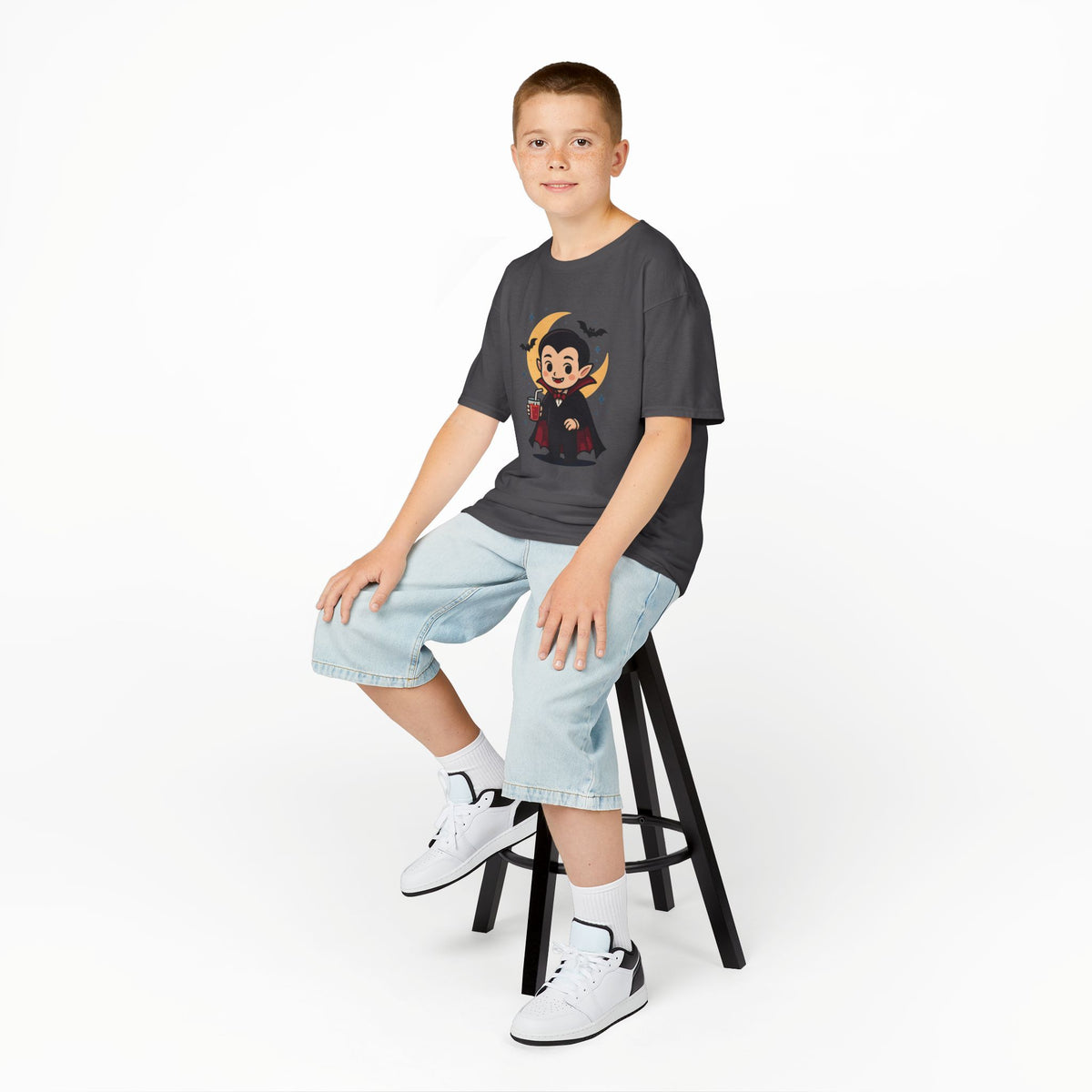 Kids Halloween T-Shirt, Cute Vampire Shirt, Halloween Costume Tee, Trick or Treat Shirt, Spooky Season Apparel