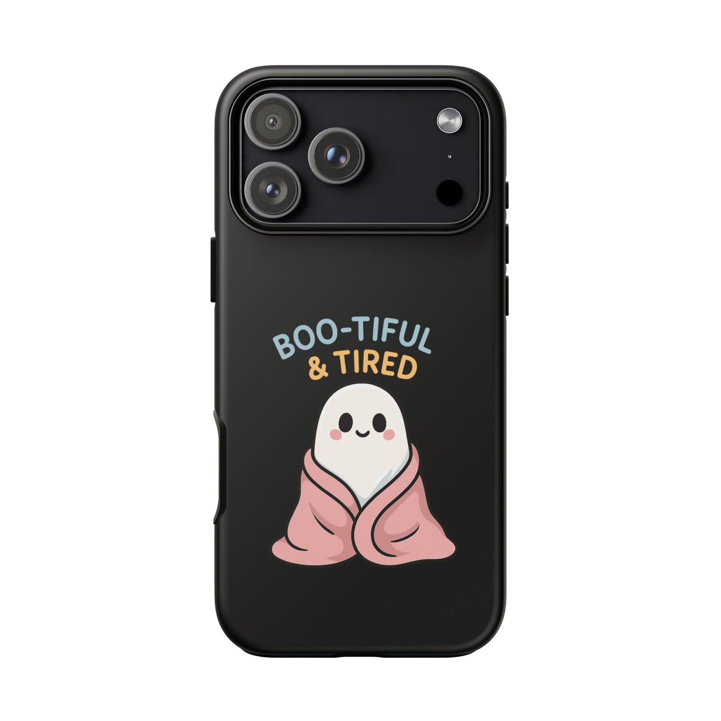 Boo-tiful & Tired Phone Case, Halloween-Themed Design