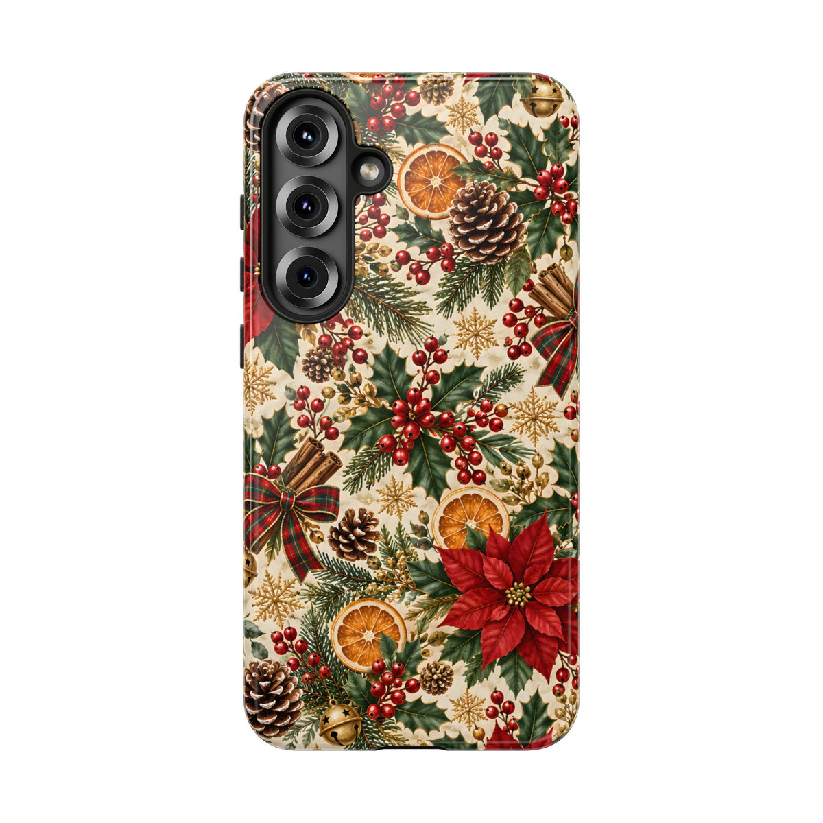 Christmas Floral Tough Phone Case