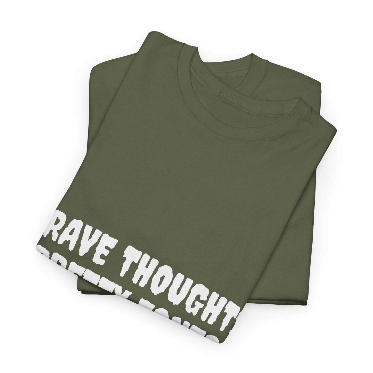 Grave Thoughts Pretty Fonts Tee | Unisex Heavy Cotton T-Shirt for Spooky Season