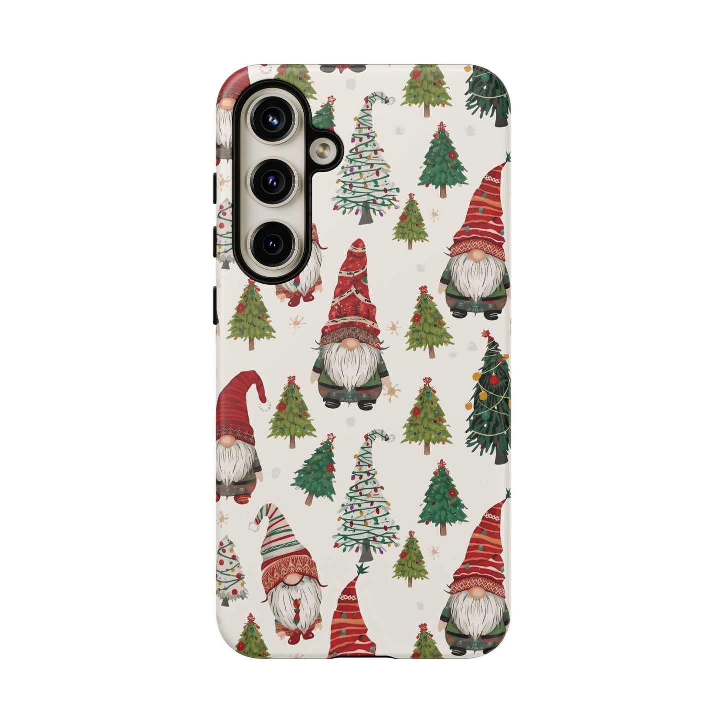 Christmas Gnome Phone Case, Dual Layer Phone Case for Iphone 17, 16, 15, 14, 13, 12, 11 & Samsung