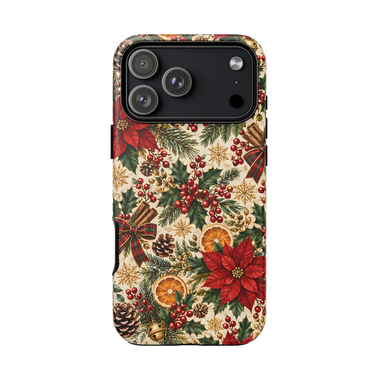 Christmas Floral Tough Phone Case