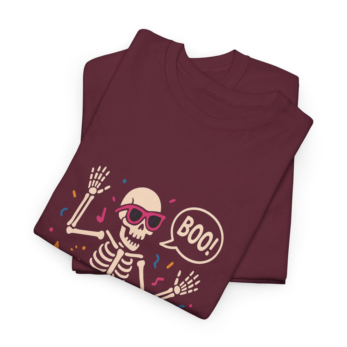 Halloween Skeleton Tee, Unisex Graphic Tee, Spooky Fun Shirt