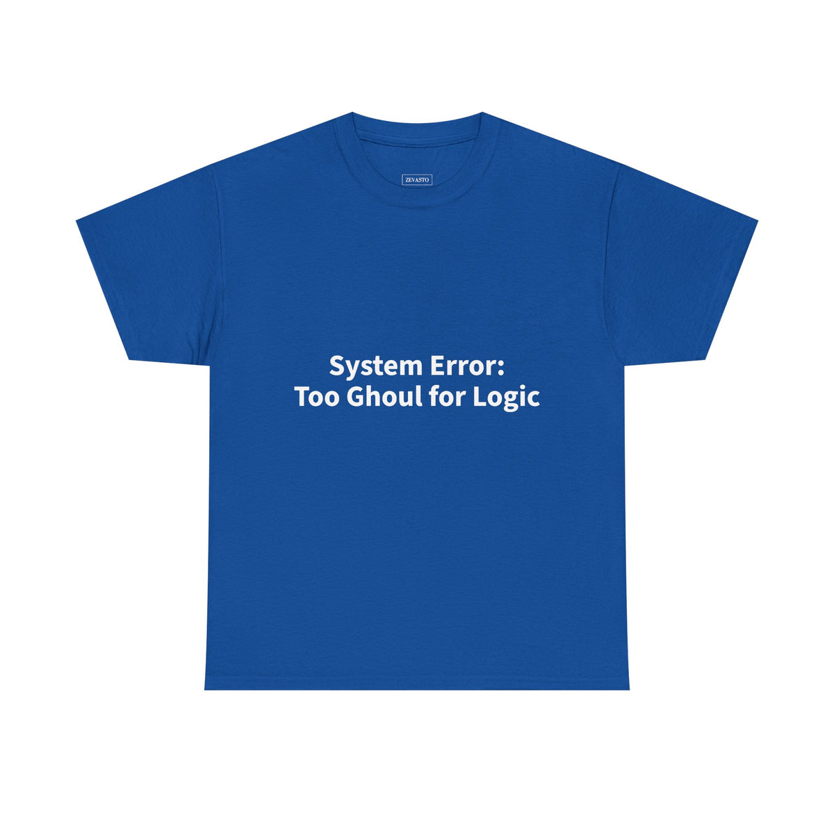 System Error Tee - Unisex Heavy Cotton Shirt, Perfect for Halloween, Geeky Fun