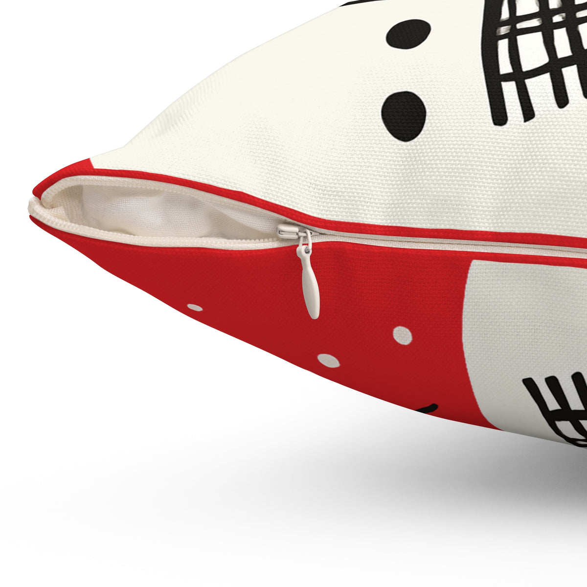 Let It Snow, Snowman Decorative Pillow - Holiday Christmas Throw Cushion