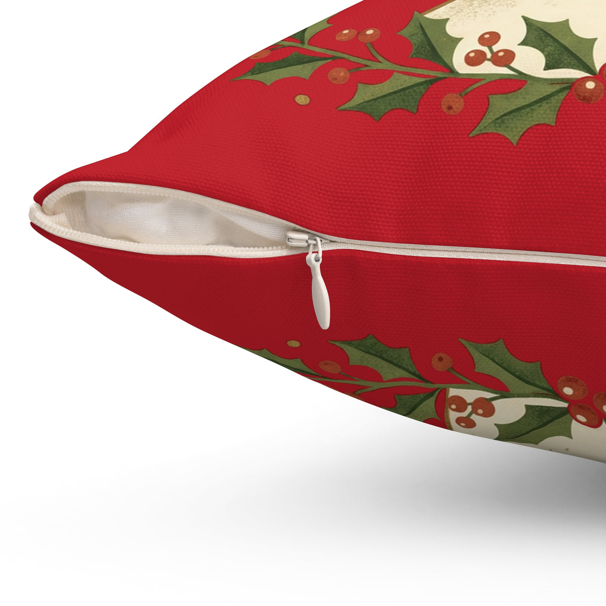 Christmas Reindeer Throw Pillow - "Merry Christmas" Festive Holiday Decor