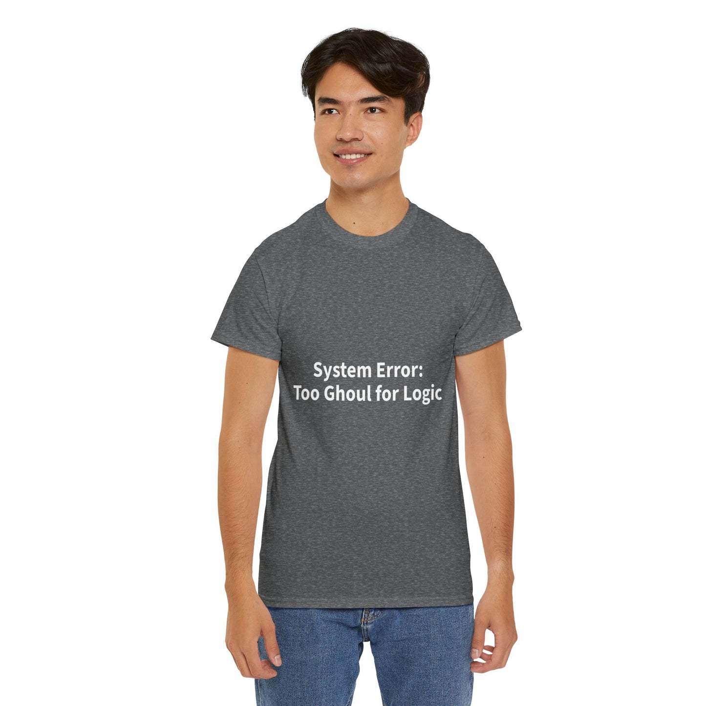 System Error Tee - Unisex Heavy Cotton Shirt, Perfect for Halloween, Geeky Fun