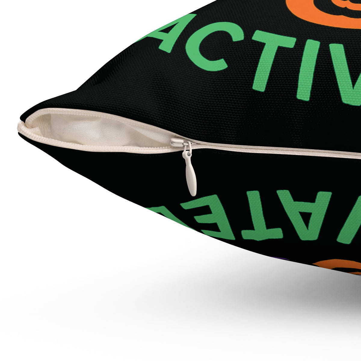 Halloween Cat Decor Pillow, Spooky Home Accent