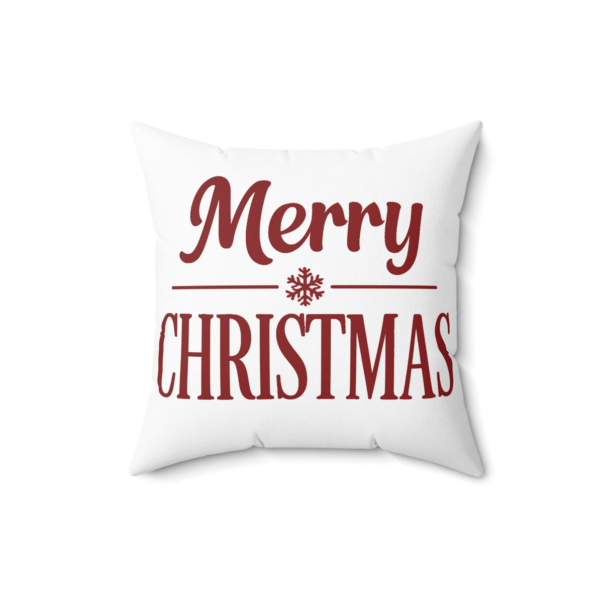 Merry Christmas Decorative Pillow — Festive Holiday Throw Pillow