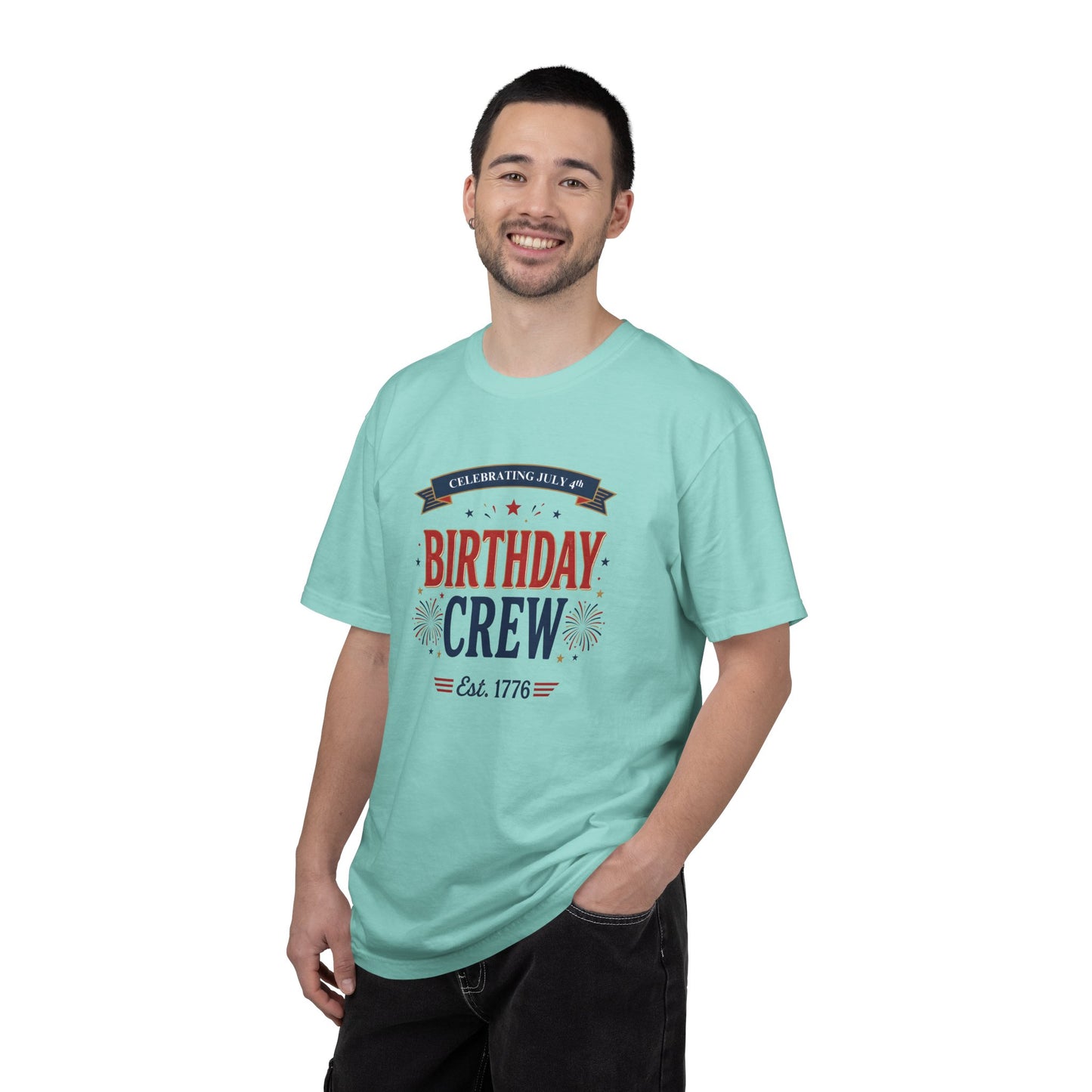 Birthday Crew T-Shirt — Patriotic Celebration Tee, 4th of July Shirt, Independence Day Gift